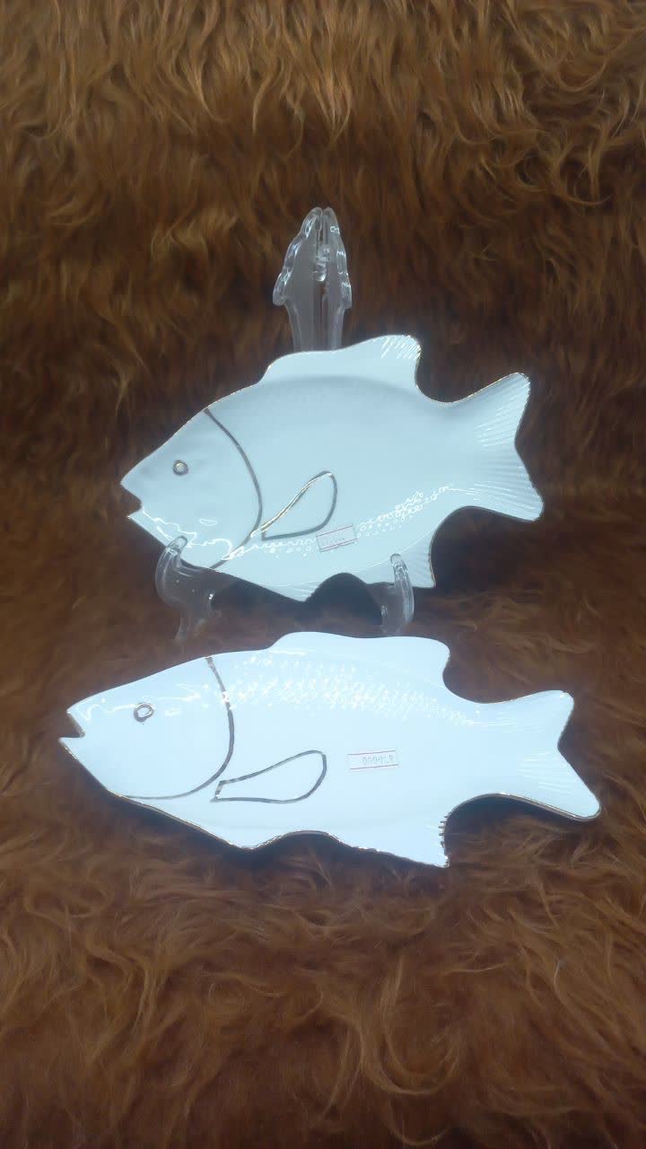 بشقاب سراميكي طرح ماهي 